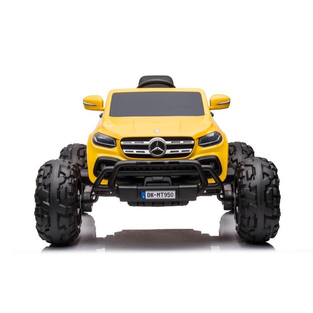 Akumuliatorinis automobilis Mercedes DK-MT950 4x4 Aukso geltonos spalvos lakuotas 1