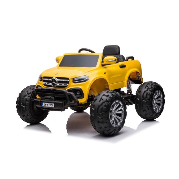 Akumuliatorinis automobilis Mercedes DK-MT950 4x4 Aukso geltonos spalvos lakuotas 3