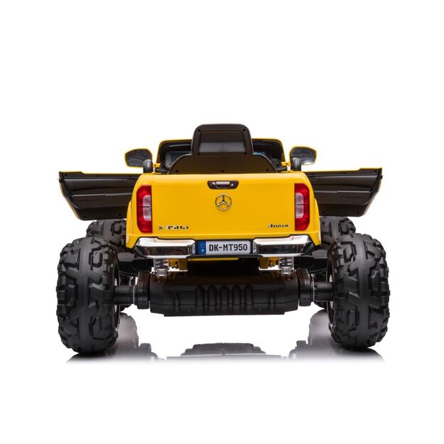 Akumuliatorinis automobilis Mercedes DK-MT950 4x4 Aukso geltonos spalvos lakuotas 9