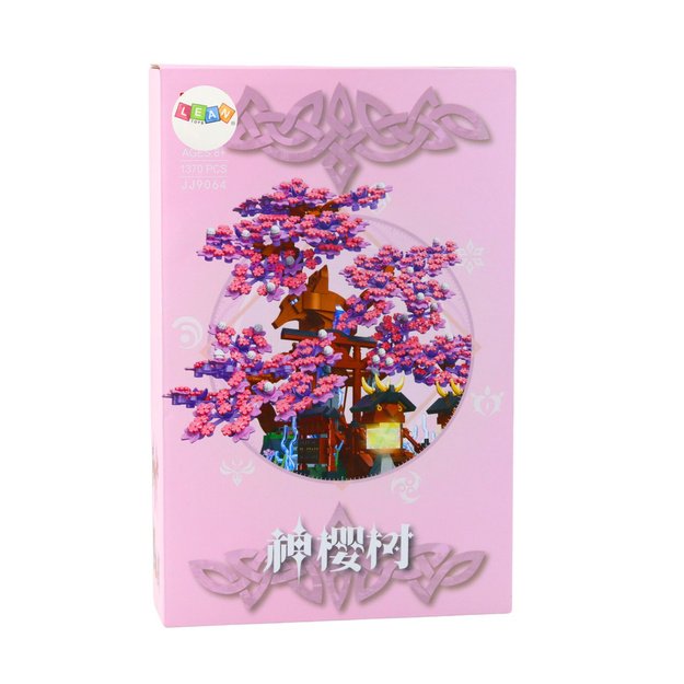 Construction Blocks Cherry Tree Pink Decoration 1370 pcs. 2