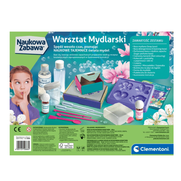 Science & Play Soap Workshop Set Polish Language Clementoni 50888