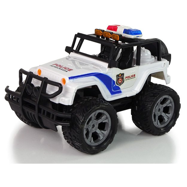R/C Nuotoliniu būdu valdomas automobilis JEEP Police Patrol su atidaromomis durimis