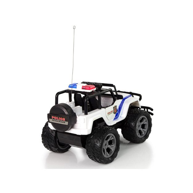R/C Nuotoliniu būdu valdomas automobilis JEEP Police Patrol su atidaromomis durimis