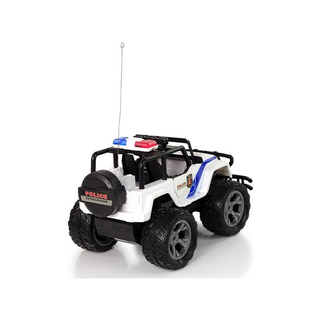 R/C Nuotoliniu būdu valdomas automobilis JEEP Police Patrol su atidaromomis durimis