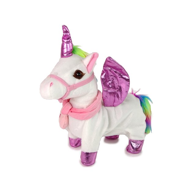 Talismanas Arklys Interaktyvus vienaragis Balti rožiniai sparnai 1