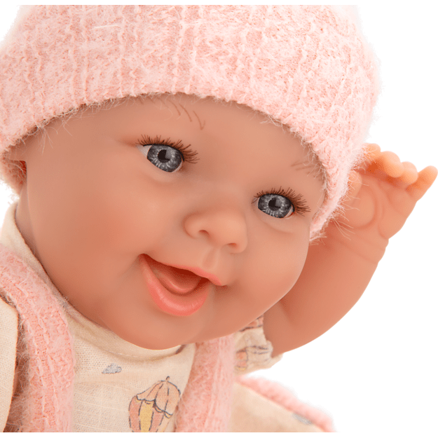 Arias kūdikėlis lėlė rožinėje nešyklėje, mergaitė, 33 cm 3