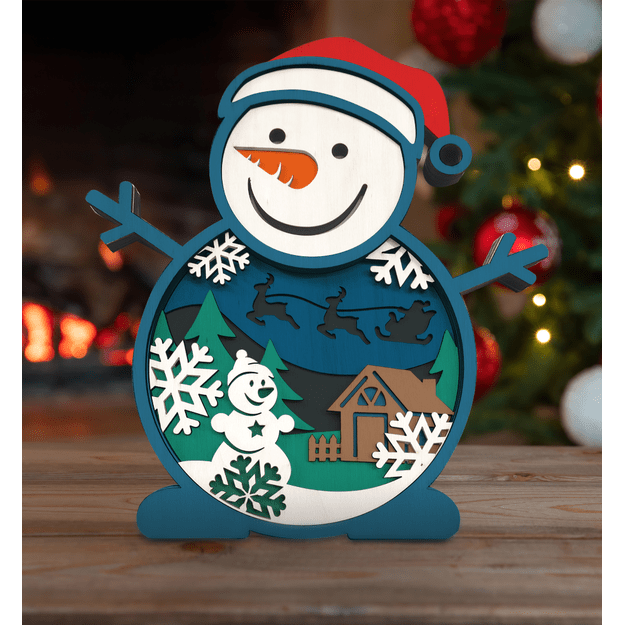 Splat Planet 3D medinis paveikslas, Sniego senis 3