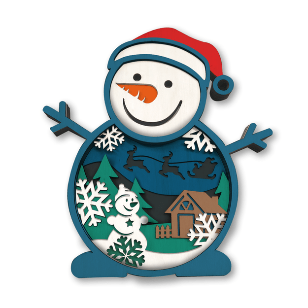 Splat Planet 3D medinis paveikslas, Sniego senis 1