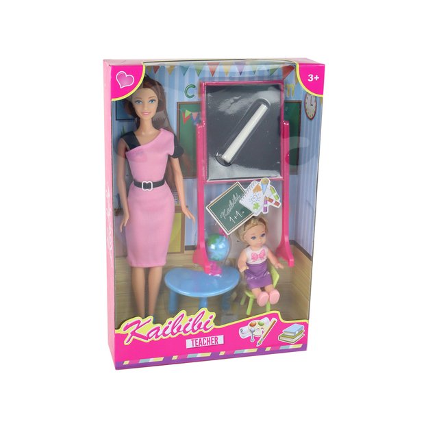Teacher Doll With Student School Accessories