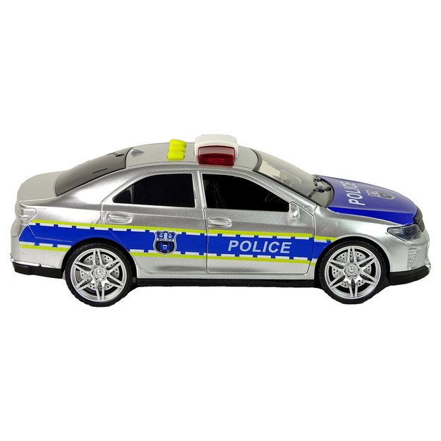 Policijos automobilis 1:14 Frikcinės pavaros garsai Šviesiai sidabrinės spalvos
