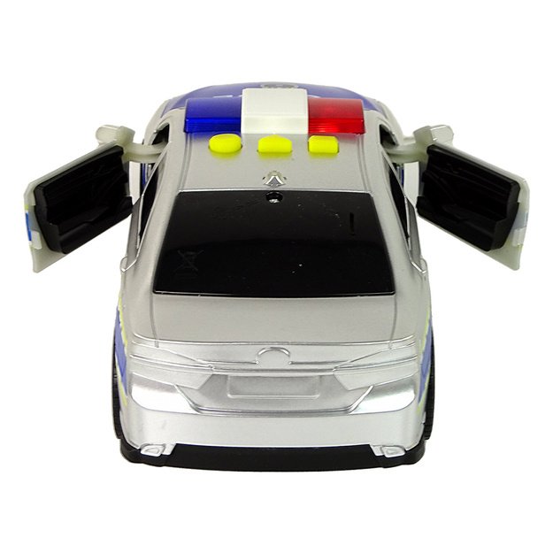 Policijos automobilis 1:14 Frikcinės pavaros garsai Šviesiai sidabrinės spalvos