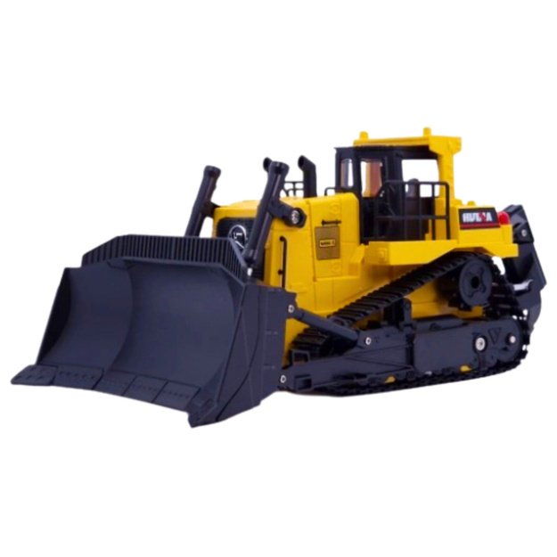 Bulldozer Bulldozer Excavator Huina Metal Construction Model 1:50 1