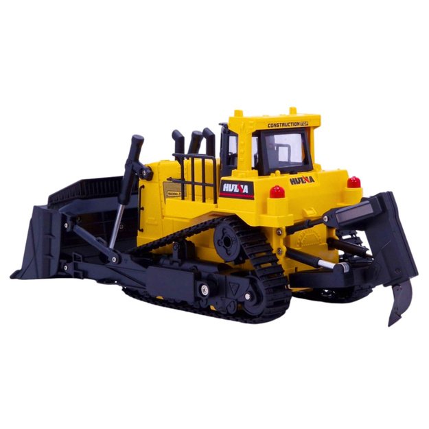 Bulldozer Bulldozer Excavator Huina Metal Construction Model 1:50 2