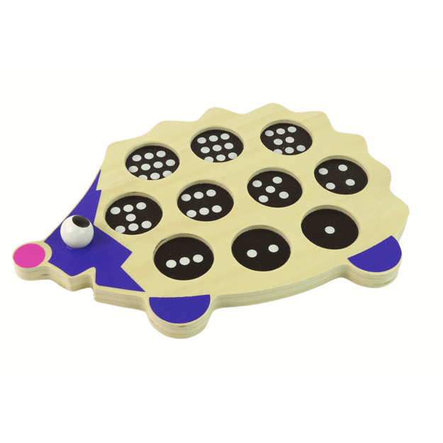 Medinis edukacinis ežiukas 10 spalvingų pėstininkų 5