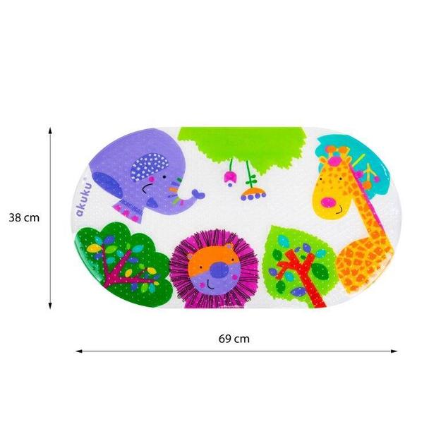 Neslystantis vonios kilimėlis Akuku, 69x38 cm, 1