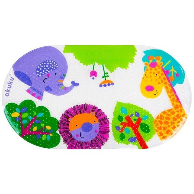 Neslystantis vonios kilimėlis Akuku, 69x38 cm,