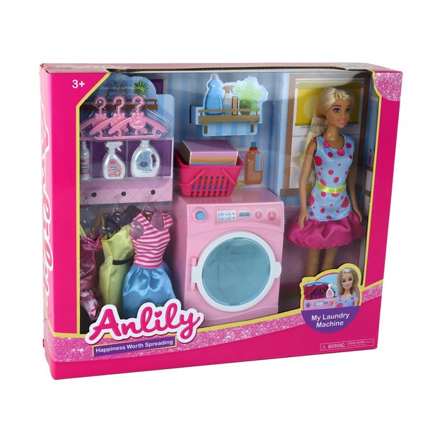 Anlily Doll Laundry Accessory Set XXL Washing Machine