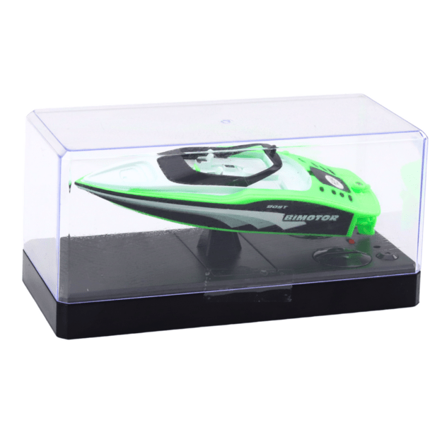 ELEKTRINIS KARINIS MOTORINIS LAIVAS RC White-Green 15cm 1