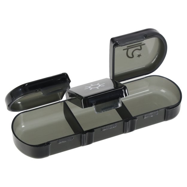 Vaistų tablečių organizatoriaus konteineris juodas 6