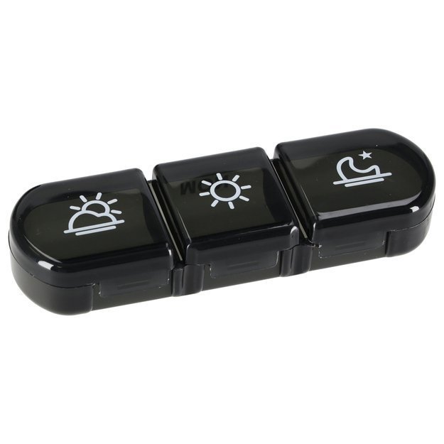 Vaistų tablečių organizatoriaus konteineris juodas 5