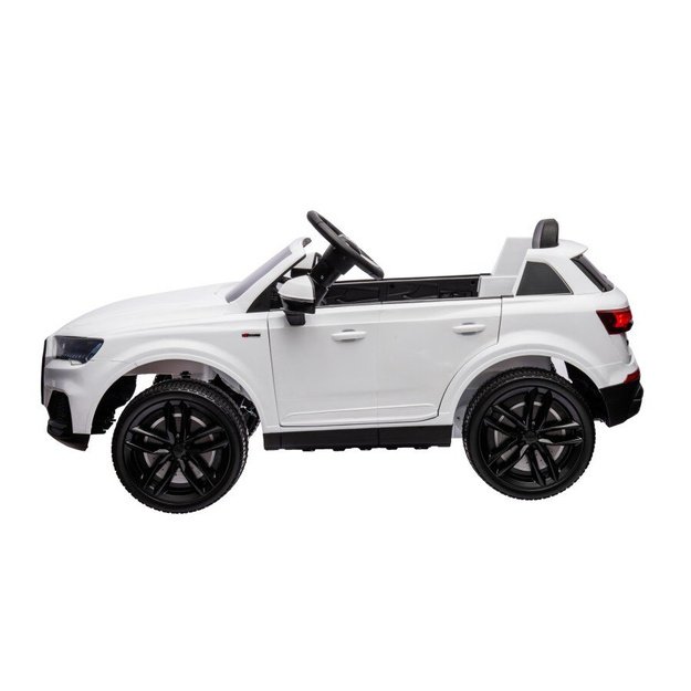 Audi Q7 akumuliatorinis automobilis, baltas 7