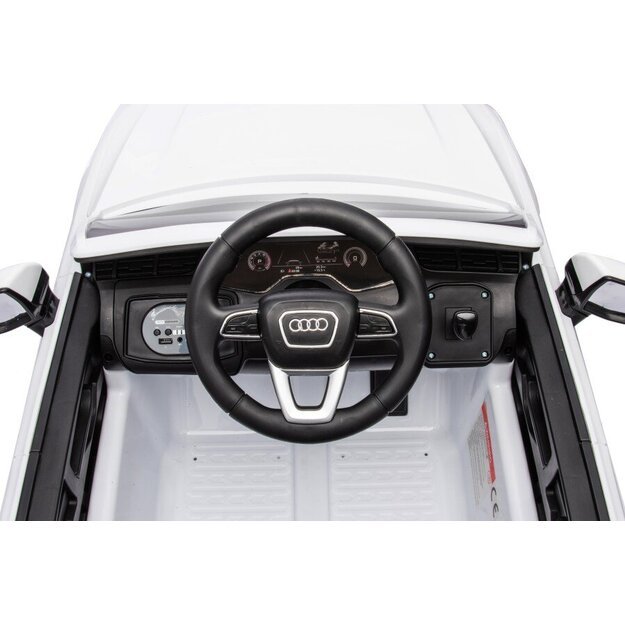 Audi Q7 akumuliatorinis automobilis, baltas 28