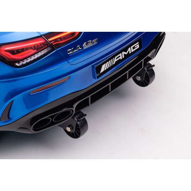 Akumuliatoriumi varomas automobilis Mercedes CLA 45s AMG Blue Painted 4x4 13
