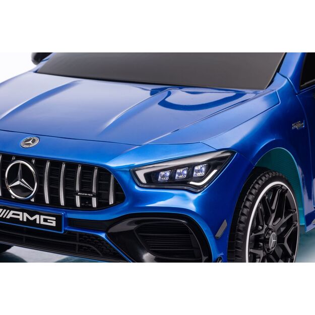 Akumuliatoriumi varomas automobilis Mercedes CLA 45s AMG Blue Painted 4x4 26