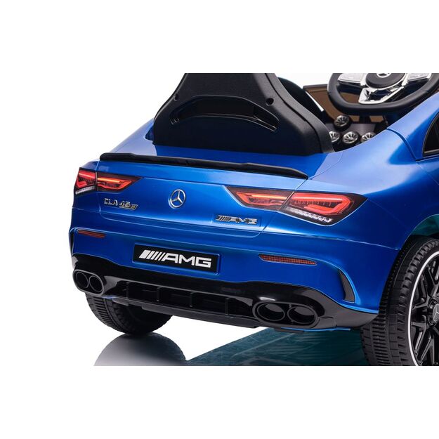 Akumuliatoriumi varomas automobilis Mercedes CLA 45s AMG Blue Painted 4x4 31