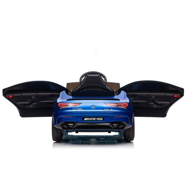 Akumuliatoriumi varomas automobilis Mercedes CLA 45s AMG Blue Painted 4x4 35