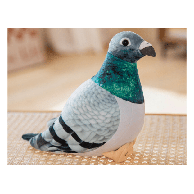 Plush Gray Crested Pigeon Mascot 20cm
