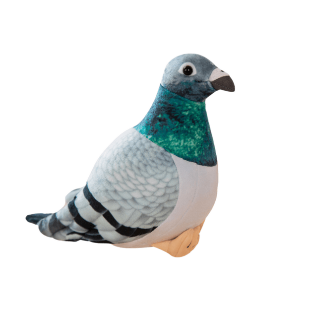 Plush Gray Crested Pigeon Mascot 20cm