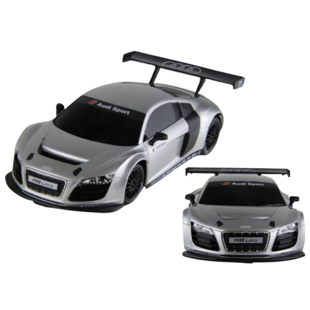Automobilis R/C 1:24 nuotoliniu būdu valdomas sportinis AUDI R8 LMS Silver