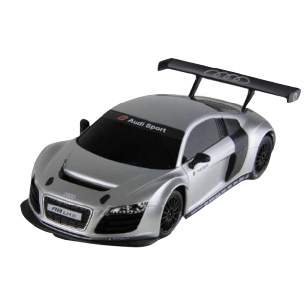 Automobilis R/C 1:24 nuotoliniu būdu valdomas sportinis AUDI R8 LMS Silver 2