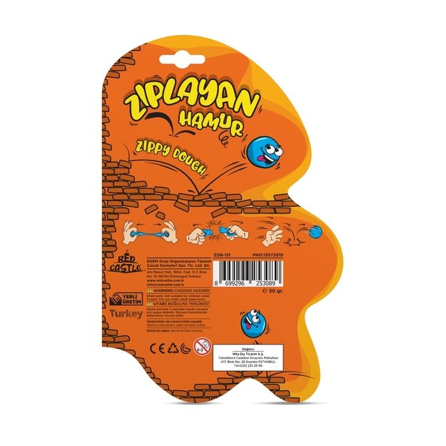 Red Castle šokinėjantis modelinas, mėlynas 30 g 1