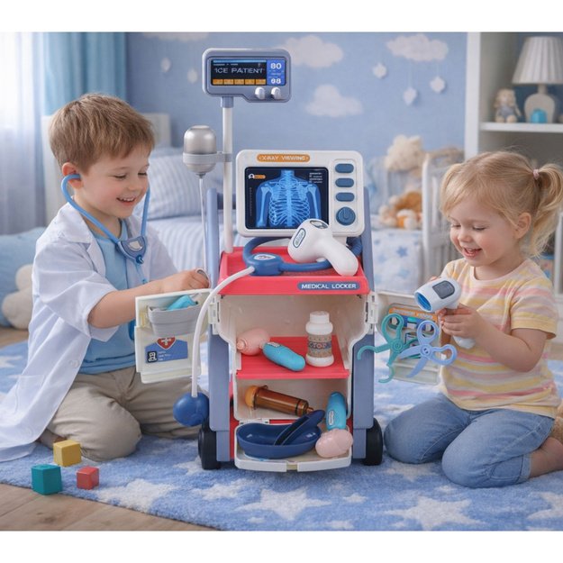 Set Of Little Doctor Stethoscope Light Pink