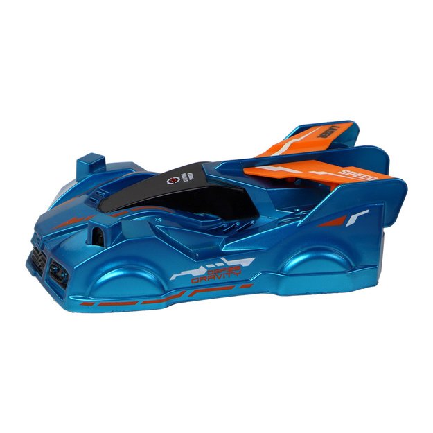 Automobilių vairavimas ant sienų su mėlynu lazeriu 2