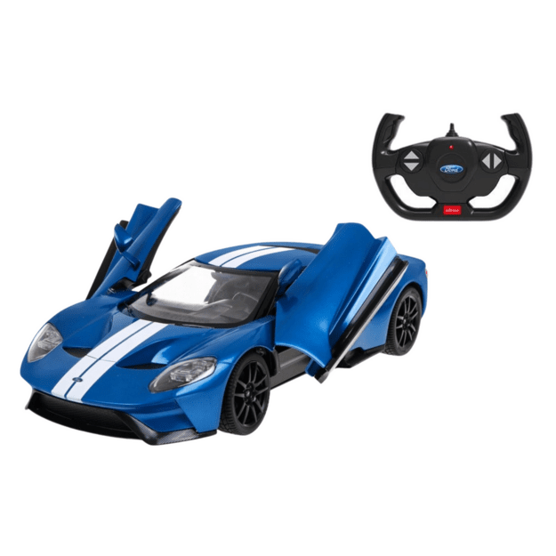 RC Car Remote Control Model Ford GT 1:14 Opening Doors Blue