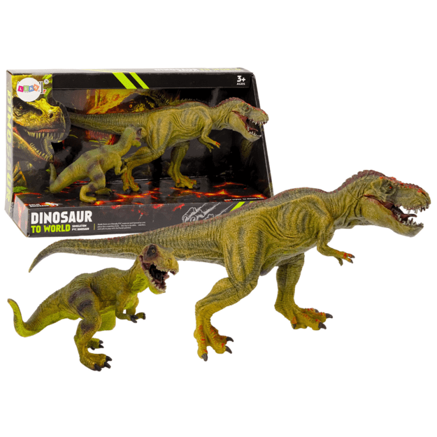 Dinosaur Figurines Tyrannosaurus With Small Set 2 pcs