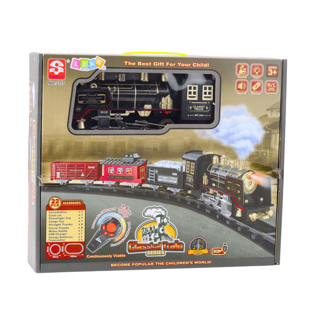 Remote Controlled Train Locomotive RC Lights Sounds Smoke 22 pcs. 4