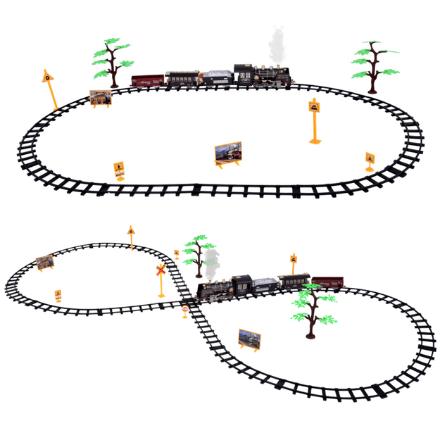 Remote Controlled Train Locomotive RC Lights Sounds Smoke 22 pcs. 2