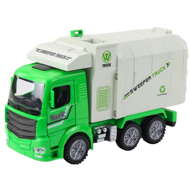 Garbage Truck City Lights Sounds Green 1