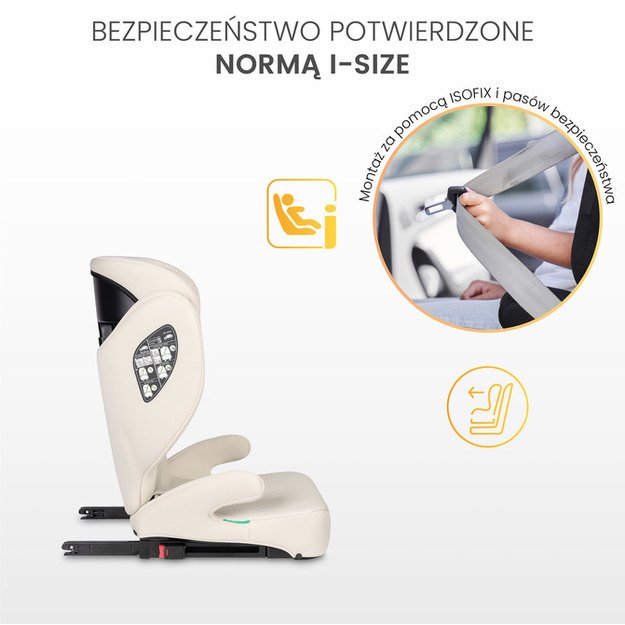 CAR SEAT BREEZY FIX GREY (100-150cm) 15