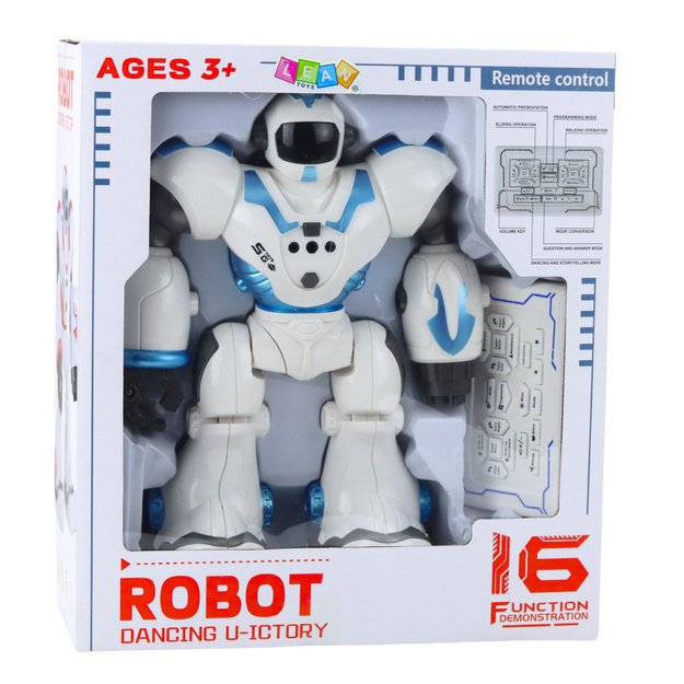 Interactive Remote Controlled Robot RC 16 Functions Lights Sounds Blue 5