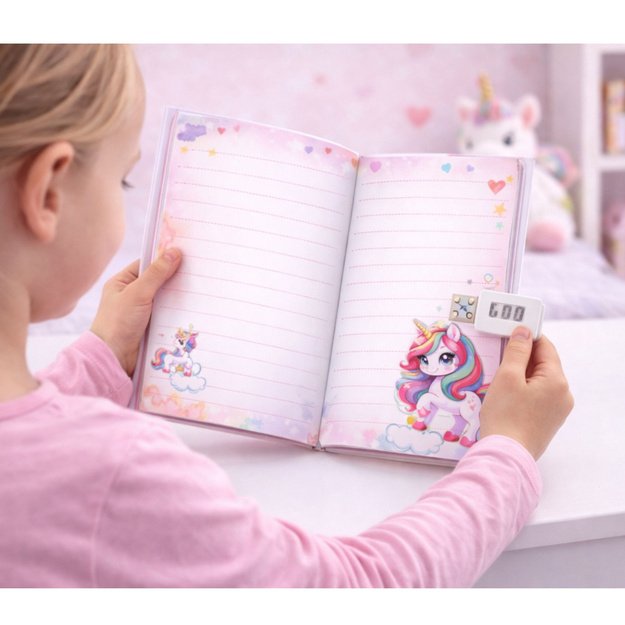 Cute Diary Notebook Code Unicorn Melodies Colorful Pages 4