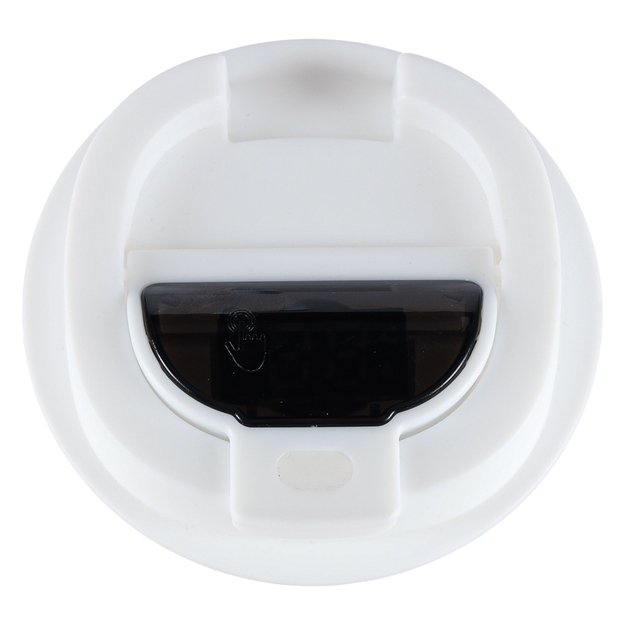 LED kelioninis puodelis su kandikliu 500ml, baltas 4