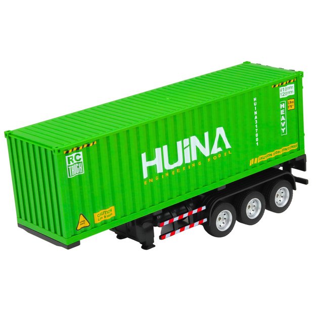 RC Remote Control Truck with Container HUINA Lights and Sounds 1:18