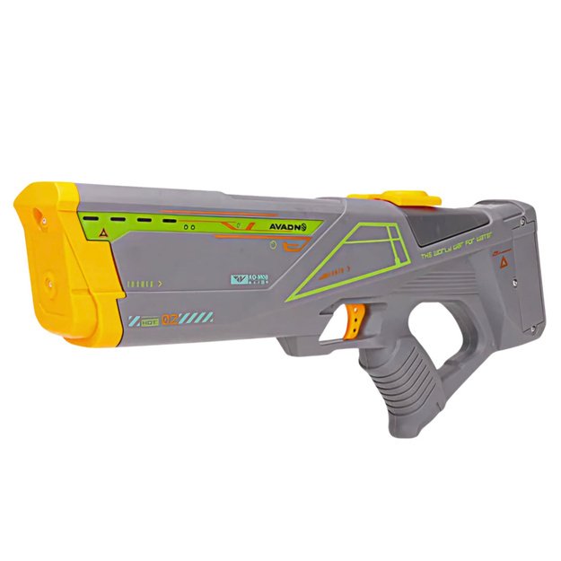 Elektrinis vandens šautuvas – automatinis šautuvo tipo pistoletas su USB akumuliatoriumi, pilkas 1