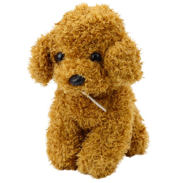 Dog in a Bag Plush Mascot Cuddly Toy Light Brown 1