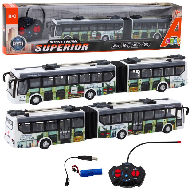 Remote Controlled City Trolleybus RC Lights Public Transport